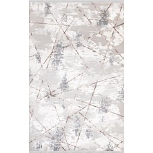 Ipek Mekik Halı Filiya Bakır Gri Çizgili Eskitme Halı