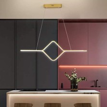 Fer Avize  Nana Modern Tasarım Eskitme Renk Beyaz Ledli Cafe - Mutfak - Salon LED Avize