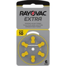 Rayovac Extra 10 Numara Işitme Cihazı Pili (10 Paket x 6 Adet = 60 Adet Pil)