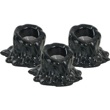 Evene Mumluk Şamdan 3 Adet Tealight Uyumlu Üçlü Küçük Erimiş Mum Model