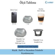 Evene Ahşap Ayaklı Beton Saksı Dekoratif 1 Adet Spiral Oval Model