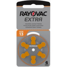 Rayovac Extra 13 Numara Işitme Cihazı Pili (10 Paket x 6 Adet = 60 Adet Pil)