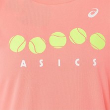 Asics Tennis Graphic Tee Pembe Kız Çocuk Tenis Tişört