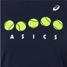 Asics Tennis Graphic Tee Lacivert Kız Çocuk Tenis Tişört