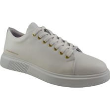 Hammer Jack Jukov Hammerjack Hakiki Deri Erkek Günlük Ayakkabı-Beyaz