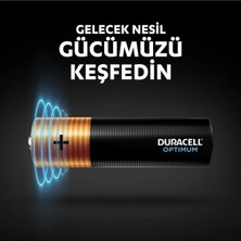 Duracell Optimum Aa Alkalin Pil, 1,5 V Lr6 MN1500, 24'lü Paket ve LED Işık OPT_AA_24_LED