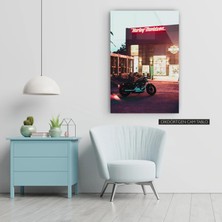 Woody City Harley Davidson Neon Cam Tablo