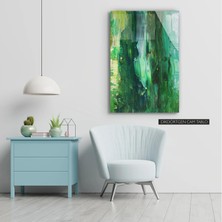 Woody City Yağlı Boya Cam Tablo