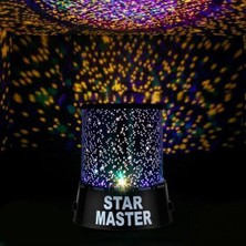 Evvel Elektronik Star Master Pilli Gökyüzü Projeksiyonlu LED Renkli Yıldızlı Tavan Işık Yansıtma Gece Lambası