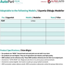 Alpha Auto Part  Fiat Linea Için Hortumlu Su Fıskiye Memesi - Set