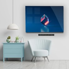 Woody City Renkli Küp Camtablo