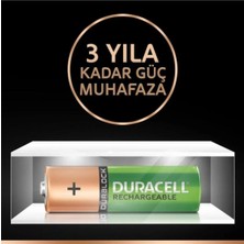 Duracell Cef 14 Şarj Aleti + 2'şer Adet Aa ve Aaa Pil ( 4 Saat Şarj Cihazı, 1 Adet) + AA 1300 mAh Piller, 2 Li Paket