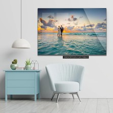 Woody City Düğün Fotoğrafı Cam Tablo