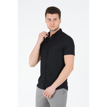 Wemsey Erkek Slim Fit Gömlek 12301 Siyah