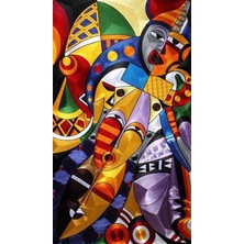 Pix Art Sanat Karma Renkli Desen Pixart Sanat Elmas Mozaik Tablo Diamond Türkiye 32*55