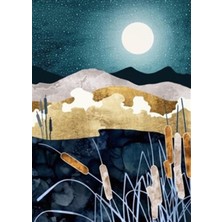 Pix Art Sanat Dağ ve Dolunay Pixart Sanat Elmas Mozaik Tablo Diamond Türkiye 48*68