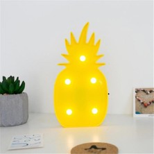 Evvel Elektronik Ananas Şeklinde Ledli Dekoratif Eğlenceli Çocuk Gece Lambası