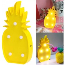 Evvel Elektronik Ananas Şeklinde Ledli Dekoratif Eğlenceli Çocuk Gece Lambası
