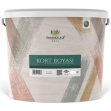 Pamukkale Silikonlu Tenis Kort Boyası 20 kg Antrasit Gri Ral 7016