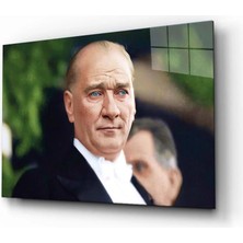 Veraev Atatürk Cam Tablo 4mm Dayanıklı Temperli Cam