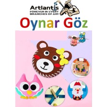 Artlantis Oynar Göz Siyah 12 mm 150 Li 1 Paket Oynayan Göz 12MM Hobi Tasarım Anasınıfı Kreş Etkinlik Elişi