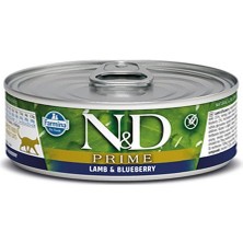 N&d Prime Kuzu Etli ve Yaban Mersinli Kedi Konservesi 80 gr