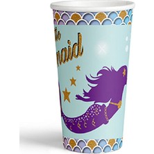 Lasagna Store Deniz Kızı Temalı Baskılı 8 Kişilik Bardak