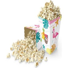 Lasagna Store Flamingo Temalı Baskılı 8 Adet Karton Mısır Kutusu