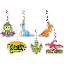 Kidspartim 6 Lı Tavan Süsü Dinozor