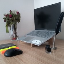 K&G Foot Rest Taşınabilir Notebook Laptop Standı - Laptop Yükseltici Altlığı Ahşap