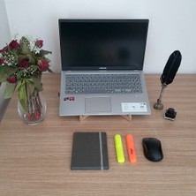 K&G Foot Rest Taşınabilir Notebook Laptop Standı - Laptop Yükseltici Altlığı Ahşap