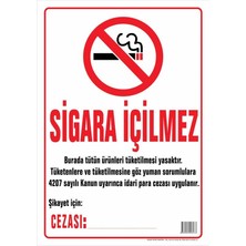Okul Dünyası Sigara Içilmez Panosu 35X50 cm