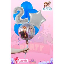 Lasagna Store Elsa Frozen Baskılı GÜMÜŞ Lüx Folyo Seti