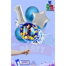 Lasagna Store Minions Temalı Lüx Gümüş Folyo Balon Seti