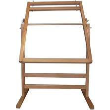 Tray Halı Kilim Dokuma Tezgahı 80x120 cm Aparatları ile Birlikte Doğal Ahşap El İşçiliği