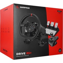 Rampage Drıve Rs+ Ps4/pc/xbox One/xbox Series S/x Yaylı 3 Pedal -El Vitesi Gaming Oyun Direksiyonu