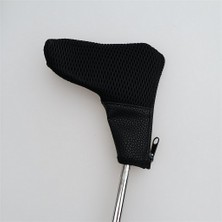 Tasteful Mesh Golf Putter Head Cover Golf Kulübü Değiştirme Malzemeleri Aksesuarlar Siyah (Yurt Dışından)