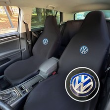 Teksin Volkswagen Oto Koltuk Servis Kılıfı Siyah Likralı Esnek Tüm Araç Modellerine Uygun Universal