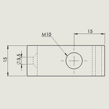 Badem10 Cam Tutucu Ahşap Raf Tutucu Cam Etejeri Metal U Tipi Mat Siyah Metal Vidalı (4 Adet)