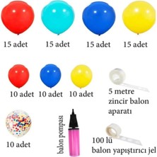 Tinky Winky Sirk Temalı Doğum Günü Balon Zincir