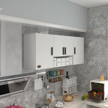 Kenzlife  Hazır Mutfak FLORO22 Byz 060*150*22 Mutfak Banyo Dolabı Kapaklı Raflı