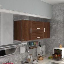 Kenzlife hazır mutfak lucida cvz 060*150*22 mutfak banyo dolabı kapaklı raflı