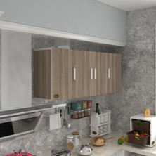Kenzlife hazır mutfak marina crd 060*150*22 mutfak banyo dolabı kapaklı raflı