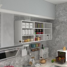 Kenzlife hazır mutfak orela byz 060*150*22 mutfak banyo dolabı kapaksız raflı