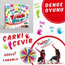 YVZ Teknoloji Twist Master Denge Oyunu Touch Stop V2 Eğlenceli Dikkat Algı Hareket Aile Oyunu