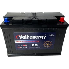 volt Energy 12 V 100 Amper Deep Cycle Marin Bakımsız Akü (Üretim Yılı:2026)