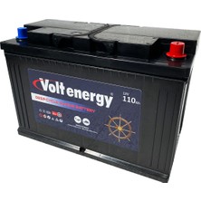 Volt Energy 12 V 110 Amper Deep Cycle Marin Bakımsız Akü (Üretim 2024)
