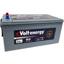 Volt Energy 12 V 250 Amper Deep Cycle Marin Jel Nanocarbon Akü(Üretim Tarihi 2024)