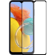 Kzy Samsung Galaxy M14 Tam Kaplayan Temperli Ekran Koruyucu Cam
