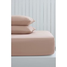 Stay Home %100 Pamuklu Çift Kişilik 220X240 Düz Çarşaf + 2 Yastık Kılıfı